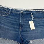 Good American Good '90s Denim Jean Cutoff Shorts Womens SZ 16 Summer Coastal NEW Photo 6