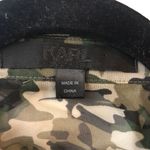 Karl Lagerfeld Womens Top Blouse Silk Blend Sheer Cutouts Camouflage Green US S Photo 3