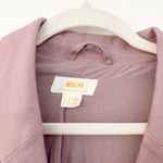 Anthropologie Maeve Double-Breasted Linen Blazer Lilac Ash Photo 4