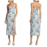 Reformation 💕💕 Kourtney Dress ~ Pompadour Blue Floral Bird Print 4 NWT Photo 4
