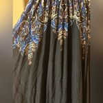 Free People Be My Baby Printed Button Front Midi Dress in Blue & Black Photo 8