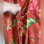 Rabbit, Rabbit, Rabbit Designs Vintage Coral Tropical Sleeveless Maxi Dress Size 12 Photo 7