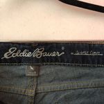 Eddie Bauer  Womens Denim Bermuda Shorts Slightly Curvy Cuffed Stretch 6 Photo 2