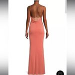 Katie May NWOT Surreal Cowlneck lace insert fitted low back jersey Gown sz L Photo 6