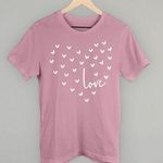 LOVE heart with hearts t shirt Red Size undefined Photo 0