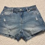 Juicy Couture Light Blue Distressed Jean Shorts Photo 0