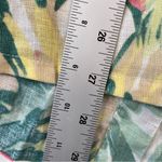 JM Collection  Shirt Women 24W Colorful 100% Linen Button Front Tropical Casual Photo 4