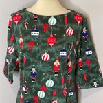 Collectif Suzanne Christmas Tree Swing Dress Size UK 18 Green Photo 6
