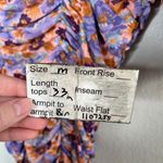 ZARA  Floral Ruched Bodycon Spring Cocktail Mid Sleeve Midi Dress Medium Photo 8