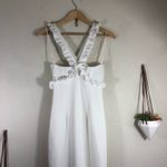 Cinq a Sept Kimora halter ruffle tiered dress in ivory 4 White Photo 2