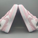 Nike Court Borough Low 2 SE (GS) Big Girl' Shoes Color White/Pink Foam Photo 10