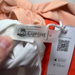 Cupshe  NWT Orange And White Bowknot‎ One piece Swimsuit Large Photo 5