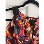 Milano Womens Medium Sleeveless Blouse Art To Wear Floral Fall Transition Corp Photo 3