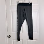 PINK - Victoria's Secret PINK Victoria’s Secret yoga pants - gray/black - Size Large DRAWSTRING MISSING Photo 1