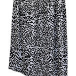 Premise  Wrinklefree Stretch Asymmetrical Geometric Pattern Black & White Skirt Photo 0
