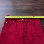 Topshop Moto red denim mini skirt size 4 Photo 8