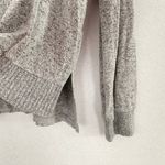 Potters Pot Gray Marled V Neck Lace Trim Long Sleeve Soft Knit Sweater Top M Size M Photo 2