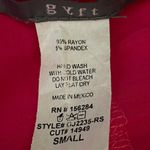 Gyft Short Batwing Sleeve Blouse Hot Pink With Tie on Side in Front Size Small Photo 7