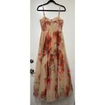 Hutch  Smocked Tulle Gown Dress Taupe Red Size Medium NWT Wedding Romantic Fairy Photo 10