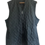 Perry Ellis Perry‎ Ellis XL Black Quilted Vest Full Zip Sleeveless Puffer Jacket Coat Photo 0