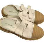 Charles and Keith Charles‎ & Keith Cream/Tan Sneaker Mules Size 7 Photo 0