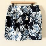 S.C.& Co Athletic Tummy Control Skort in Navy Blue White Floral Photo 6