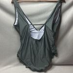 Cupshe  Olive Green 1 piece swim suit size large Photo 1