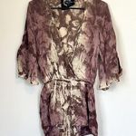 Blue Life  Beachy Vacation Snakeskin Romper - Size: Small Photo 0