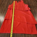 Sfera Layered Front Crew Neck burnt orange tiered sleeveless mini Dress M/L Red Size L Photo 10
