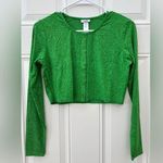 ANDIE NWT The Augusta Jacket Green Zebra Print Crop Cardigan Top Size M Photo 0
