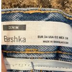 Bershka  x ASOS High Rise Drawstring Waist Baggy Jeans Medium Blue Size 2 Photo 5