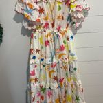 Charm Ruffle Maxi Dress Multiple Size M Photo 3