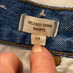 Madewell  Blue Distressed Jean Shorts Cuffed Photo 10