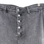 Free People We The Free Crvy Bermuda Shorts Exposed Button Fly Faded Black 34 Photo 4