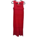 Chico's NWT Chico’s Jacquard Cut Work Tamra Tank Dress Coral Size Medium Photo 3