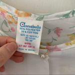 ⭐VINTAGE Floral Short Sleeve Prairie Boho Nightgown Pajamas PJ Sleepwear Size 12 Yellow Photo 3