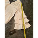 ZARA  Basic Women's White Ruffle Sleeve Cropped Blouse Size S Photo 7