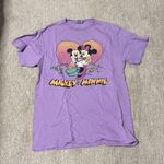 Junk Food Clothing Lavender Mickey & Minnie Tee Photo 0