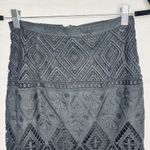 Moulinette Soeurs  Anthropologie Garden Sihouette Black Lace Skirt Sz 0 Photo 1