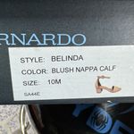 Bernardo Womens Blush Leather Belinda Strap Block Heel Sandals US 10 M Photo 9