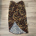 ZARA  Animal Print Midi Skirt Size Small NWT Photo 2