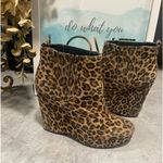 BCBGeneration Ankle Boots Size 7 Suede Wedge Heel Brown Photo 1