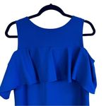 Tahari  Blue Mid Length Cold Shoulder Dress Sz 6 Photo 1