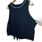 Flirtitude  Active Cropped Balck Tie Tank Top XL Photo 1