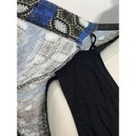 Desigual  Jamil‎ Geometric Short Sleeve Cardigan Tank Top Combo Small Black Red Photo 5