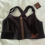 2xN Women’s Black Bra M Medium 34” 32” B C Cup NWT Adjustable Strap Front Zipper Photo 0