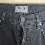 AGOLDE  ladies black fly button straight denim jeans size 25 Photo 3