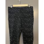 Old Navy  Leggings Womens Medium Black White Grid Print Stretch Pull On Cotton Photo 1
