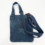 Life is Good Purse Road Trip Denim Blue Star Crossbody Bag Zipper Cotton Blend Photo 1