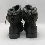 Cliffs By White Mountain Duena Hiking Boot Women 6W Black Faux Leather Gorpcore Size 6 Photo 2
